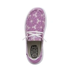 Wendy Rise Eyelet - Violet 13 Wendy Rise Eyelet - Violet -Heydude Shoes 40075 508 WENDY RISE EYELET VIOLET LEFT 6