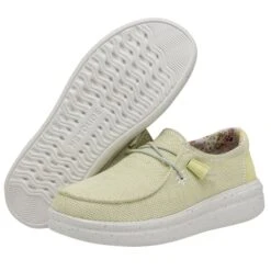 Wendy Rise Stretch - Lemon -Heydude Shoes 40076 7C1 WENDY RISE STRETCH LEMON LEFT 3