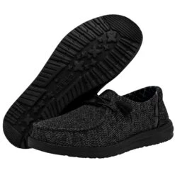 Wendy Sox Micro - Total Black -Heydude Shoes 40078 0XJ WENDY SOX MICRO TOTAL BLACK LEFT 3