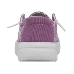 Wendy Youth Rise Eyelet - Violet 12 Wendy Youth Rise Eyelet - Violet -Heydude Shoes 40108 508 WENDY YOUTH RISE EYELET VIOLET LEFT 5