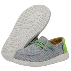 Wendy Youth Stretch - Glow Blu 10 Wendy Youth Stretch - Glow Blu -Heydude Shoes 40111 4MC WENDYYOUTHSTRETCH GLOWBLU PAIRBOTTOM