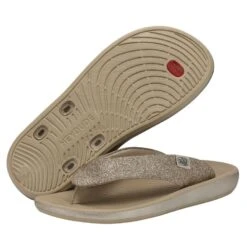 Meg - Gold Glitter 10 Meg - Gold Glitter -Heydude Shoes 40123 2BO MEG GOLDGLITTER PAIRBOTTOM 1