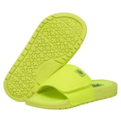 Phoenix Youth Basic Knit - Fluo Yellow 10 Phoenix Youth Basic Knit - Fluo Yellow -Heydude Shoes 40134 76G PHOENIXYOUTHBASICKNIT FLUOYELLOW PAIRBOTTOM