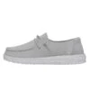 Wendy Youth Slub Canvas - Light Grey 1 Wendy Youth Slub Canvas - Light Grey -Heydude Shoes 40143 007 WENDYYOUTHSLUBCANVAS LIGHTGREY LEFTSIDE