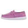 Wendy Youth Slub Canvas - Violet -Heydude Shoes 40143 508 WENDY YOUTH SLUB CANVAS VIOLET LEFT 1