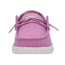 Wendy Youth Slub Canvas - Violet -Heydude Shoes 40143 508 WENDY YOUTH SLUB CANVAS VIOLET LEFT 4