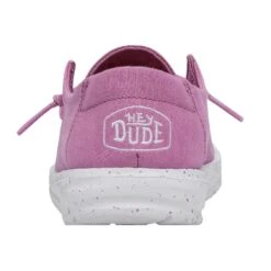 Wendy Youth Slub Canvas - Violet -Heydude Shoes 40143 508 WENDY YOUTH SLUB CANVAS VIOLET LEFT 5