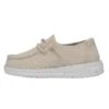 Wendy Toddler Slub Canvas - Natural 1 Wendy Toddler Slub Canvas - Natural -Heydude Shoes 40144 106 WENDYTODDLERSLUBCANVAS NATURAL LEFTSIDE