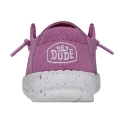 Wendy Toddler Slub Canvas - Violet 12 Wendy Toddler Slub Canvas - Violet -Heydude Shoes 40144 508 WENDYTODDLERSLUBCANVAS VIOLET LEFTBACK
