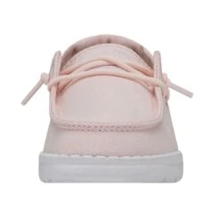 Wendy Toddler Slub Canvas - Pink -Heydude Shoes 40144 680 WENDYTODDLERSLUBCANVAS PINK LEFTFRONT