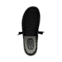 Wendy Wide - Black Odyssey -Heydude Shoes 40150 0YF WENDYBASICWIDE BLACKODYSSEY LEFTTOP