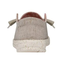 Wendy Chambray Wide - White Nut -Heydude Shoes 40151 2BK WENDYCHAMBRAYWIDE WHITENUT LEFTBACK 2