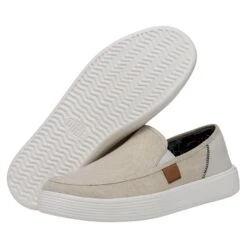 Sunapee Craft - White -Heydude Shoes 40178 100 SUNAPEEMCRAFTLINEN WHITE PAIRBOTTOM