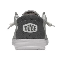 Wally Longneck - Grey 12 Wally Longneck - Grey -Heydude Shoes 40367 030 WALLYLONGNECK GREY LEFTBACK 1