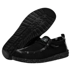 Wally Pixel - Black -Heydude Shoes 40373 001 WALLYPIXEL BLACK PAIRBOTTOM