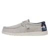 Wally Texas Canvas - Off White -Heydude Shoes 40380 1LB WALLYTEXASCANVAS OFFWHITE LEFTSIDE