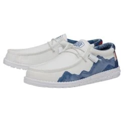 Wally Colorado Watercolor - White -Heydude Shoes 40382 100 WALLYCOLORADOWATERCOLOR WHITE PAIRSIDE