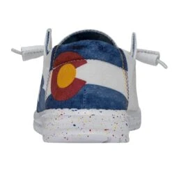 Wendy Colorado Watercolor - White 12 Wendy Colorado Watercolor - White -Heydude Shoes 40383 100 WENDY COLORADOWATERCOLORWHITE LEFTBACK