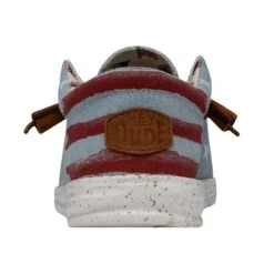 Wally Americana - Denim Star 13 Wally Americana - Denim Star -Heydude Shoes 40395 4NR WALLYAMERICANA DENIMSTAR LEFTBACK