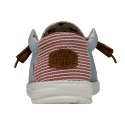 Wally Americana - Denim Stripe -Heydude Shoes 40395 4OE WALLYAMERICANA DENIMSTRIPE LEFTBACK