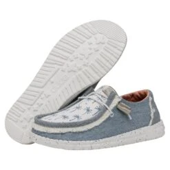 Wendy Tropical - Light Blue 10 Wendy Tropical - Light Blue -Heydude Shoes 40474 450 WENDYTROPICAL LIGHTBLUE PAIRBOTTOM