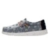 Wally Youth Tropical - Blue 1 Wally Youth Tropical - Blue -Heydude Shoes 40475 425 WALLYYOUTHTROPICAL BLUE LEFTSIDE