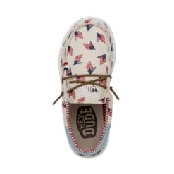 Wally Youth Americana - Flag -Heydude Shoes 40479 1JR WALLYAMERICANAYOUTH FLAG LEFTTOP
