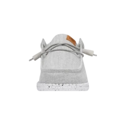 Wally Washed Canvas - Light Grey 11 Wally Washed Canvas - Light Grey -Heydude Shoes FW23 M 40296 007 WALLY WASHED CANVAS LIGHT GREY LEFT FRONT