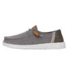 Wendy Washed Canvas - Grey 1 Wendy Washed Canvas - Grey -Heydude Shoes FW23 W 40297 030 WENDY WASHED CANVAS GREY LEFT PROFILE