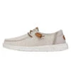 Wendy Washed Canvas - Cream 1 Wendy Washed Canvas - Cream -Heydude Shoes FW23 W 40297 13R WENDY WASHED CANVAS CREAM LEFT PROFILE