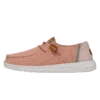 Wendy Washed Canvas - Rose Dust 2 Wendy Washed Canvas - Rose Dust -Heydude Shoes FW23 W 40297 6WK WENDY WASHED CANVAS ROSE CLOUD LEFT PROFILE