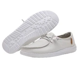 Wendy Chambray - White -Heydude Shoes WENDY CHAMBRAY WHITE 3 8012938d 377d 45c3 9539 45da129a83ff
