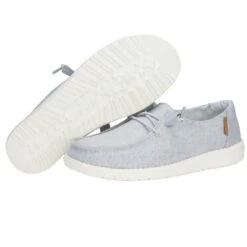 Wendy Chambray - Light Grey 10 Wendy Chambray - Light Grey -Heydude Shoes WendyLinenLightGrey2 6784e94f 9614 4a61 9441 4742f380375f